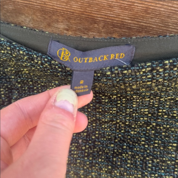 Outback red tweed skirt mini with pockets y2k fully lined - Picture 6 of 6